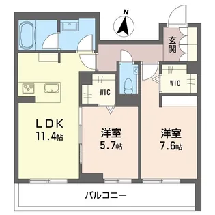 アリビオ【3階】の間取り