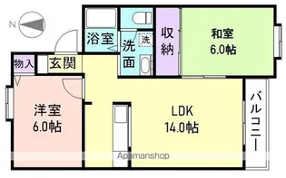 グリーンリーフ【3階】の間取り