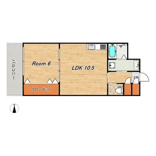 エクセレント鳥羽【3階】の間取り