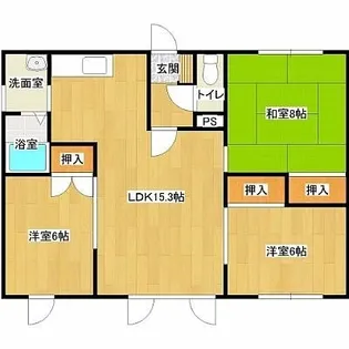 アイビーみその【1階】の間取り