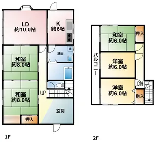 千葉県山武郡九十九里町真亀【一戸建】の間取り
