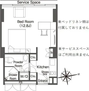 ウエリスアーバン品川タワー【16階】の間取り