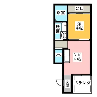 志賀本通ヒルズ【1階】の間取り