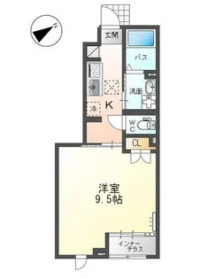 スカイハイム【1階】の間取り