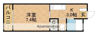 イーストアベニュー【4階】の間取り