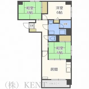 ノール北円山【4階】の間取り