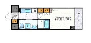 クレヴィスタ横浜関内【2階】の間取り