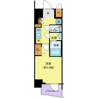 プレサンスジェネ浅草EAST【10階】の間取り