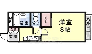 サンハイム稲野【1階】の間取り