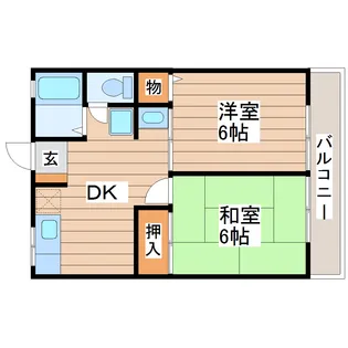 シティハイムアビンドン【1階】の間取り