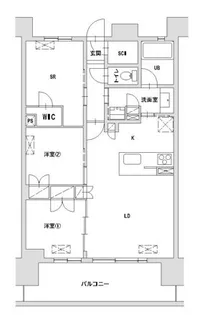東京都八王子市八日町【マンション】の間取り