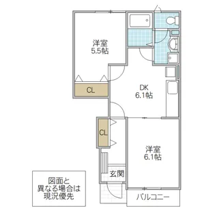 グランデ・チエーロ【1階】の間取り
