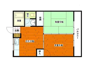 コーポなかの2【4階】の間取り