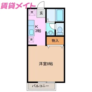 ハイツ ヴィラヴェルデ【1階】の間取り