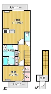 グランフィール逢坂の間取り