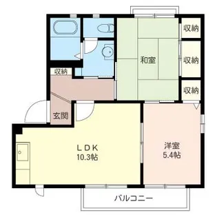 メゾンド・デュオB【2階】の間取り