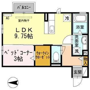 メゾン ド オランジュ【2階】の間取り