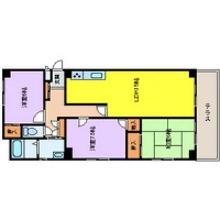 第2山幸マンション【1階】の間取り