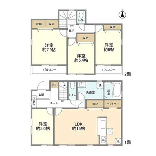 東京都八王子市大楽寺町【一戸建】の間取り
