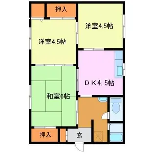 福岡県久留米市北野町今山【一戸建】の間取り
