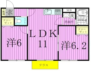 プレジール【2階】の間取り