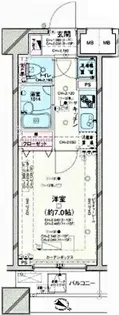 パレステュディオ池袋駅前【12階】の間取り