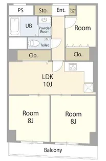 2SLDKの間取り画像