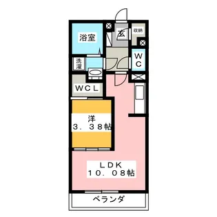 スタブリテラス鈴鹿【1階】の間取り