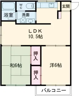 矢沢荘【2階】の間取り