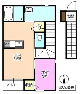 craft one【2階】の間取り