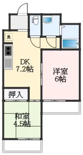 バッハレジデンス深井【7階】の間取り