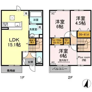 時・KAMOSU A棟の間取り