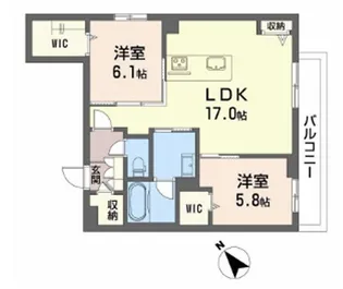 Refiant東谷山【2階】の間取り