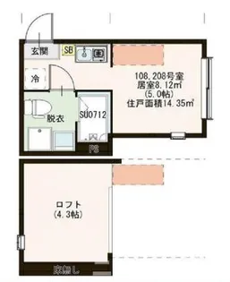 東京都練馬区北町8【アパート】の間取り