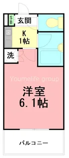 1Kの間取り画像