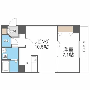 レジディア札幌駅ノース【9階】の間取り
