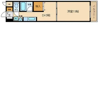 クレール三国ケ丘【3階】の間取り