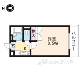 レオパレスジュネス【3階】の間取り