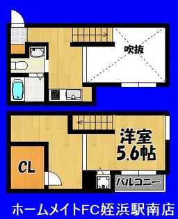 福岡県福岡市西区周船寺3【アパート】の間取り