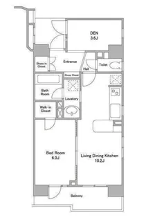 東京都目黒区下目黒6【マンション】の間取り