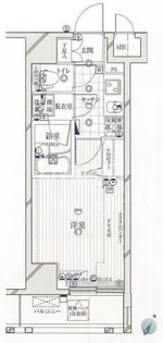 ガリシアヒルズ六本木【6階】の間取り