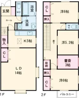 オリーブの樹つくばの間取り