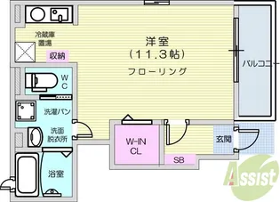 S・K・Y南小泉【1階】の間取り
