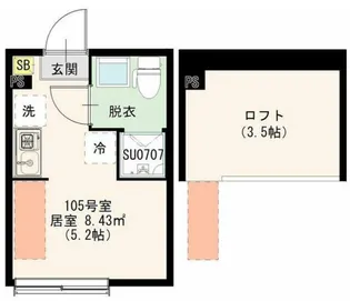 ハーモニーテラス若宮VII(ハーモニーテラスワカミヤセブン)【1階】の間取り