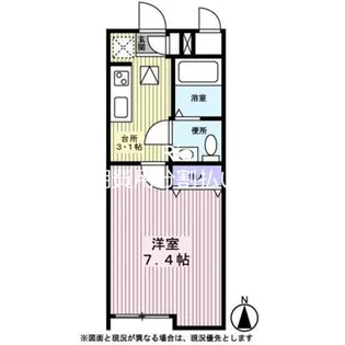 東京都世田谷区松原1【アパート】の間取り