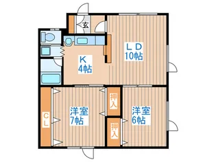 アネトス発寒南【2階】の間取り