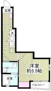 フローライト川崎【2階】の間取り