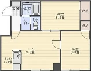 北海道札幌市豊平区平岸四条7【アパート】の間取り