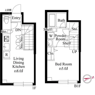ラ・ペルラ下北沢【1階】の間取り