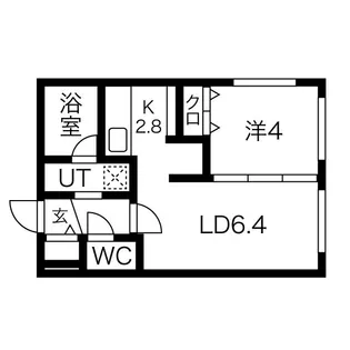 グローブタウン南郷【4階】の間取り